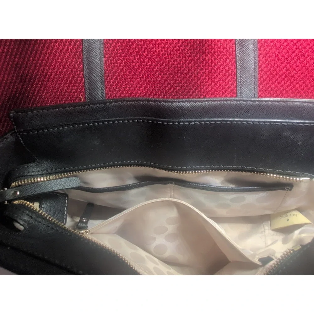 Kate Spade Cedar Street Small Hayden Black Leather Satchel Handbag Purse